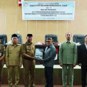 Bupati Oskar Manoppo dan Wabup Boltim Hadiri Rapat Paripurna Penyampaian Nota Keuangan Perubahan APBD 2026