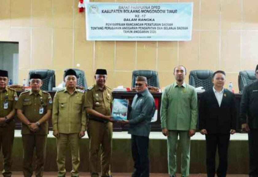 Bupati Oskar Manoppo dan Wabup Boltim Hadiri Rapat Paripurna Penyampaian Nota Keuangan Perubahan APBD 2026