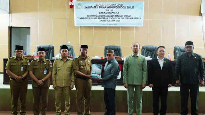 Bupati Oskar Manoppo dan Wabup Boltim Hadiri Rapat Paripurna Penyampaian Nota Keuangan Perubahan APBD 2026