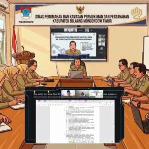 Disperkimtan Boltim Ikuti Sosialisasi Program Bedah Rumah, Siap Sesuaikan Aturan Baru