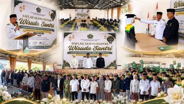 Hadiri Wisuda Santri se-Boltim, Bupati Oskar Manoppo Dorong Anak Terapkan Nilai Al-Qur’an
