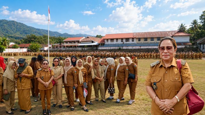 Perangkat Desa Bentenan Indah Resmi Dikukuhkan, Hukum Tua Tekankan Integritas dan Pelayanan
