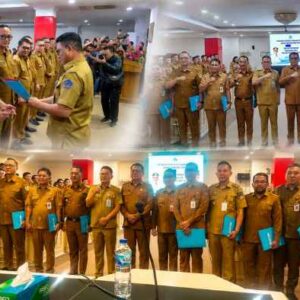 Sekda Boltim Hadiri Penyerahan Dokumen CPNS Lulusan IPDN Angkatan XXXIII di Kantor Gubernur Sulut