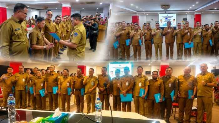 Sekda Boltim Hadiri Penyerahan Dokumen CPNS Lulusan IPDN Angkatan XXXIII di Kantor Gubernur Sulut