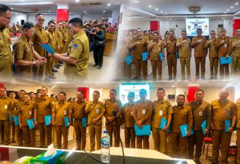 Sekda Boltim Hadiri Penyerahan Dokumen CPNS Lulusan IPDN Angkatan XXXIII di Kantor Gubernur Sulut