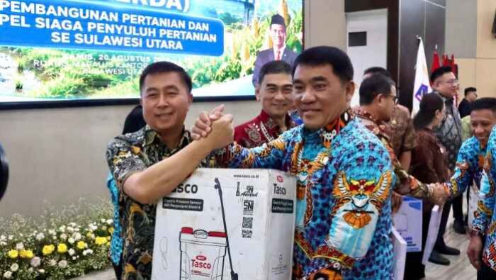 Wakil Bupati Boltim Hadiri Rakerda Pertanian Sulut, Terima Bantuan Alsintan