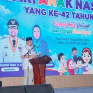 Peringati Hari Anak Nasional, Bupati Batu Bara Ajak Bersinergi Wujudkan Generasi Berakhlak Mulia