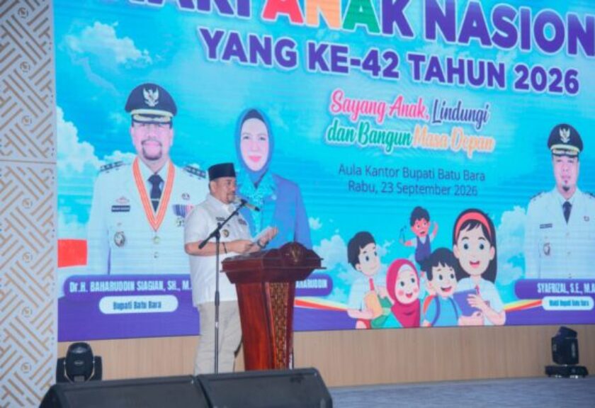 Peringati Hari Anak Nasional, Bupati Batu Bara Ajak Bersinergi Wujudkan Generasi Berakhlak Mulia