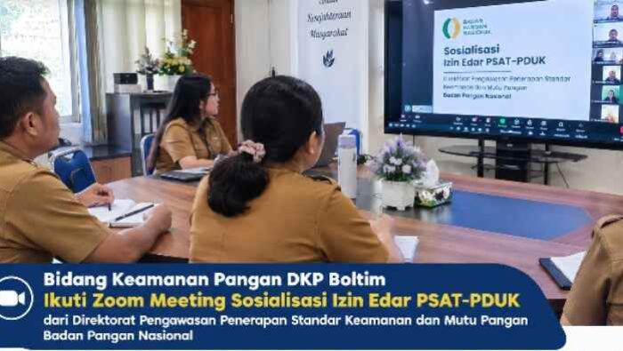 DKP Boltim Ikuti Sosialisasi Izin Edar Pangan Segar, Ini yang Dibahas