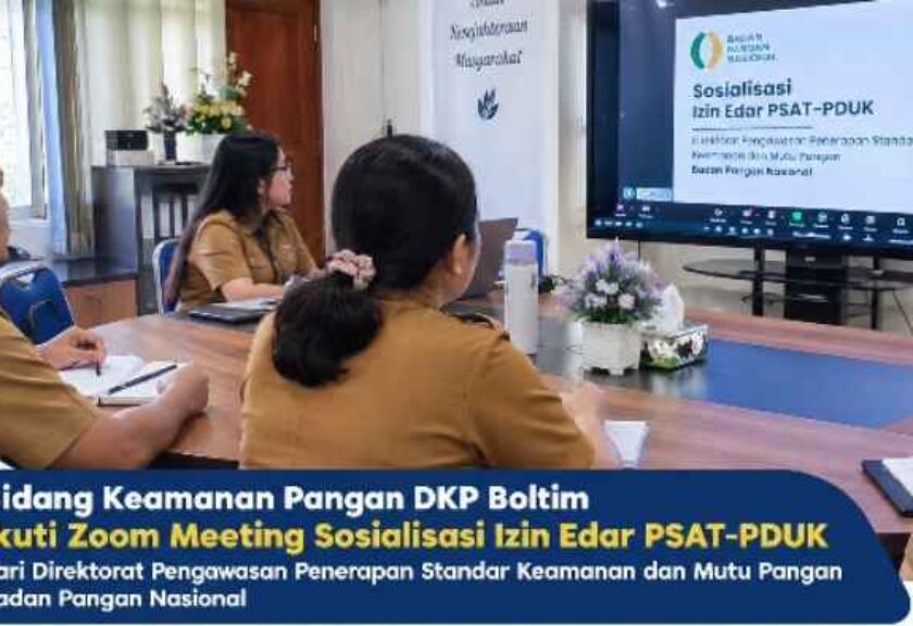 DKP Boltim Ikuti Sosialisasi Izin Edar Pangan Segar, Ini yang Dibahas