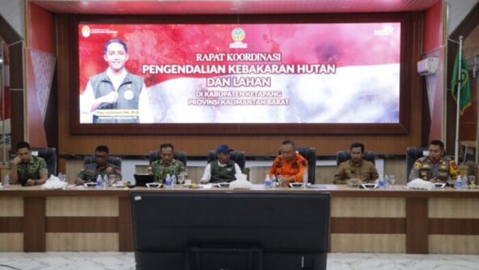 Wakapolres Ketapang Ikuti Kunjungan Kerja Menteri Kehutanan RI, Bahas Pengendalian Karhutla