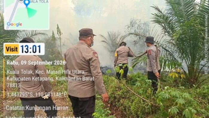 Tim  Bergerak Cepat, Karhutla di Desa Kuala Tolak Berhasil Dikendalikan