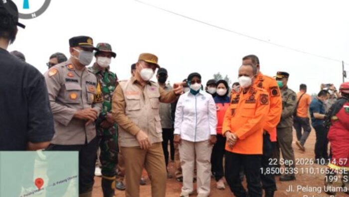 Kawal Penanganan Karhutla, Gubernur Kalbar Di Dampingi Wakapolres Tinjau Lokasi Kebakaran