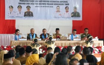 Bupati Oskar Manoppo Hadiri Pelantikan Pengurus Srikandi Jaga Desa dan Aslinmas Boltim Periode 2026-2031