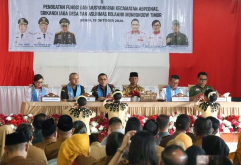 Bupati Oskar Manoppo Hadiri Pelantikan Pengurus Srikandi Jaga Desa dan Aslinmas Boltim Periode 2026-2031
