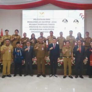 Bupati Ronald Kandoli Lantik 2 Pejabat Definitif, 3 Lainnya Ditunjuk sebagai Plt