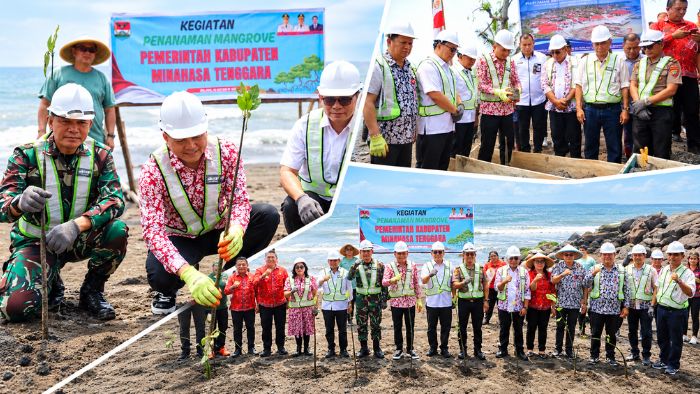 Ronald Kandoli Letakkan Batu Pertama Kampung Nelayan Merah Putih di Mitra