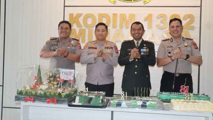 HUT TNI ke-81, Kapolres Mitra Tegaskan Soliditas TNI-Polri Harus Terus Dijaga
