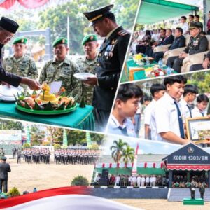 Hadiri Upacara HUT ke-81 TNI, Bupati Oskar Manoppo Tegaskan Pentingnya Sinergi TNI dan Pemda