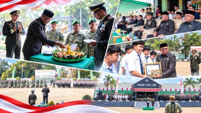 Hadiri Upacara HUT ke-81 TNI, Bupati Oskar Manoppo Tegaskan Pentingnya Sinergi TNI dan Pemda