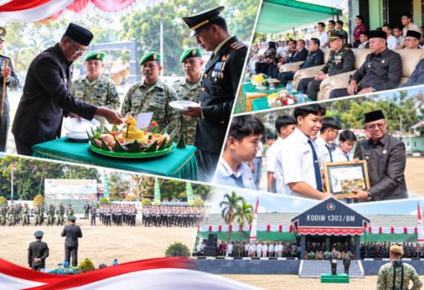 Hadiri Upacara HUT ke-81 TNI, Bupati Oskar Manoppo Tegaskan Pentingnya Sinergi TNI dan Pemda