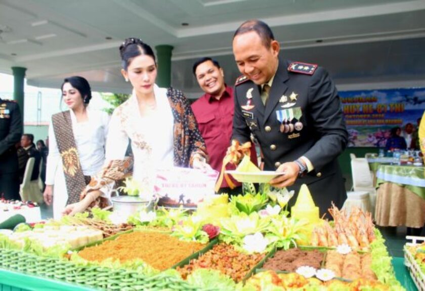 Syukuran HUT ke-81 TNI di Makodim 0209/Labuhanbatu