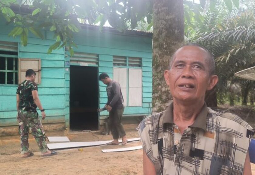 TMMD ke-130 Kodim 0209/LB Buka Jalan Menuju Hunian Layak bagi Edi Harahap dan Istri
