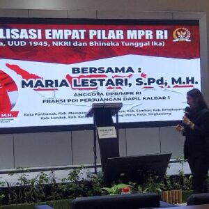 Maria Lestari Sosialisasikan Empat Pilar Kebangsaan di Pontianak, Tekankan Pentingnya Persatuan