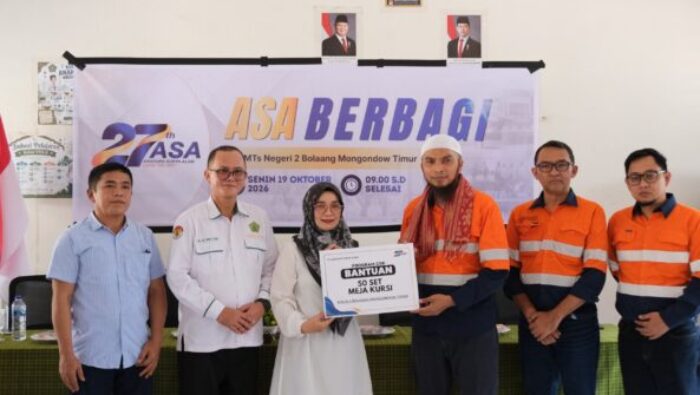 Peringati HUT ke-27, PT ASA Salurkan Bantuan Pendidikan untuk Sekolah di Kotabunan