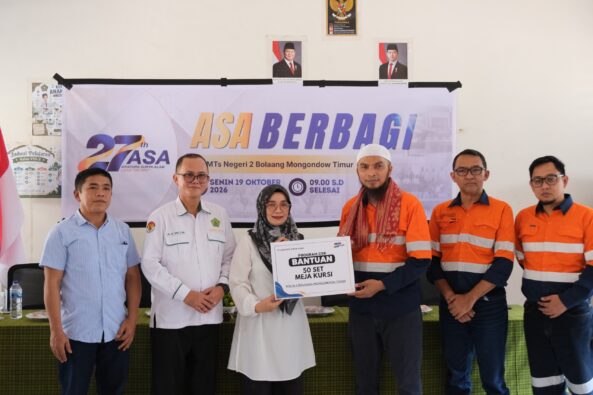 Peringati HUT ke-27, PT ASA Salurkan Bantuan Pendidikan untuk Sekolah di Kotabunan