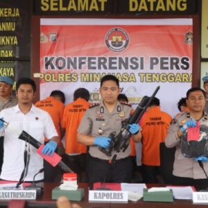 Polres Mitra Ungkap Curas Viral di Belang, Pelaku Rampas Tong yang Dikira Berisi Bahan Tambang Emas