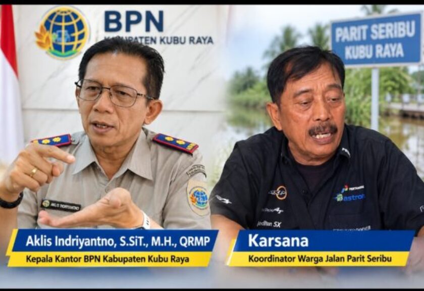 Tanggapi Pernyataan Kepala BPN Kubu Raya, Karsana Tegaskan Lokasi Parit Seribu Tidak Tumpang Tindih