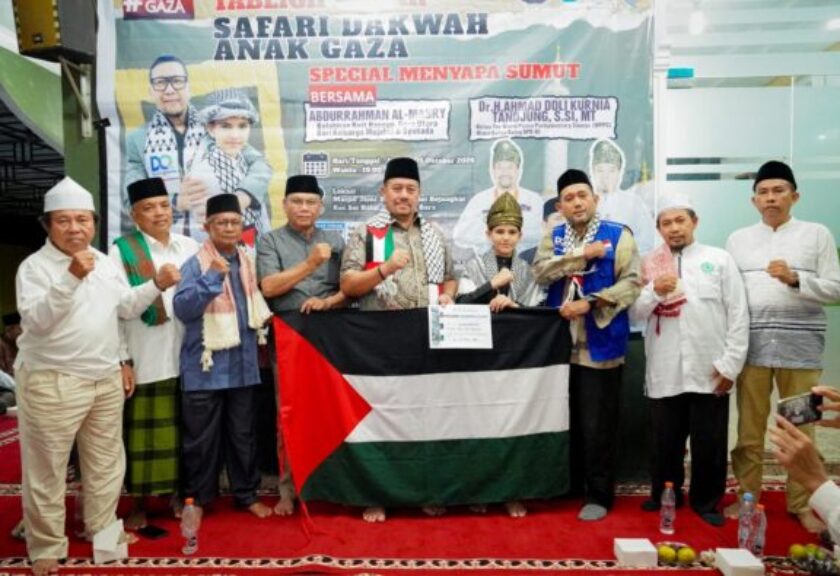 Bupati Batu Bara Sambut Safari Dakwah Anak Gaza, Salurkan Tali Asih dan Santuni 20 Anak Yatim