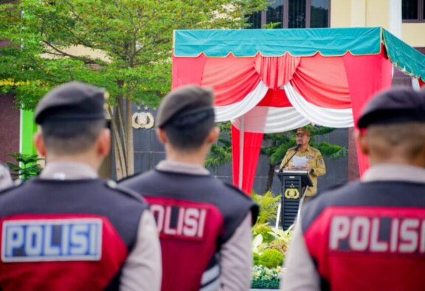 Bupati Batu Bara Pimpin Apel Gelar Pasukan Operasi Patuh Toba 2026